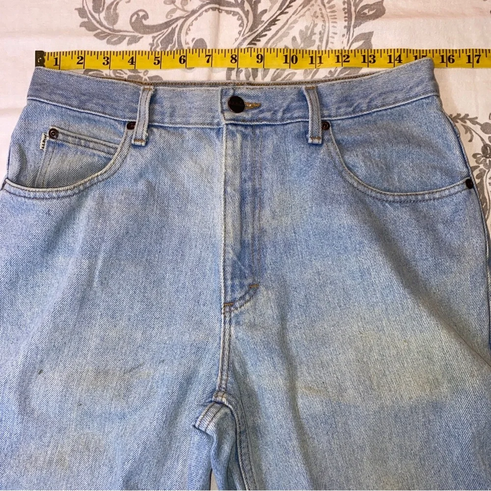 L.L. Bean Relaxed Fit Straight Jeans Men's Size 30x29 Blue‎ Stone Wash 5-Pocket